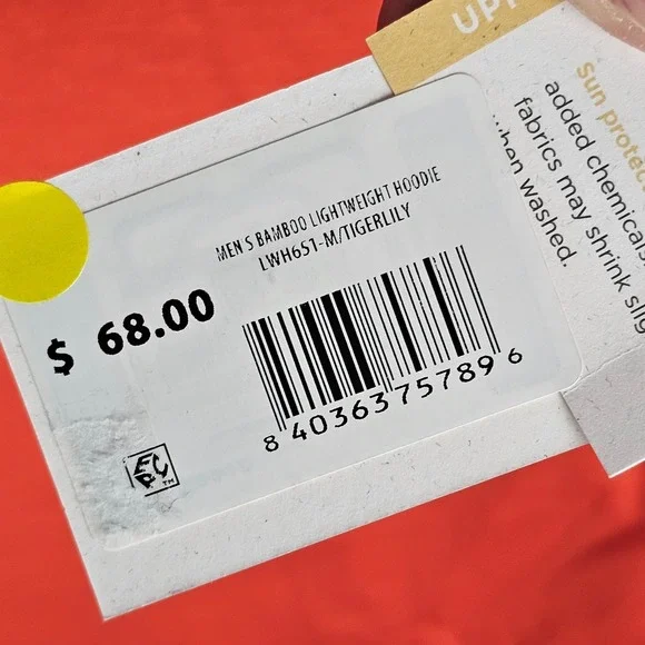 Free Fly Bamboo Hoodie Men's M Tigerlily Pullover Lightweight Active Running - Picture 7 of 9